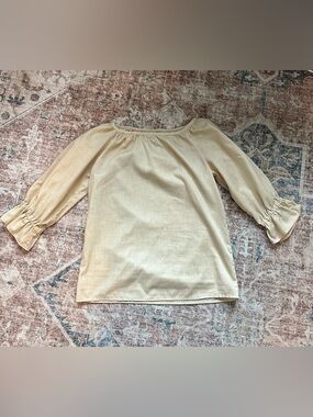 Cream Handmade Top